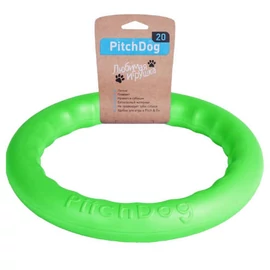 PitchDog Safe And Durable Fetch Ring For Dogs - játék (karika,lime) kutyák részére (Ø20cm)