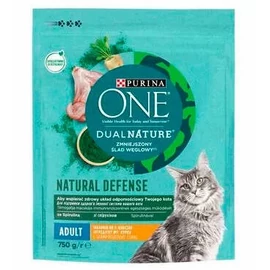 Purina ONE Dual Nature Adult - száraztáp (Csirke, spirulina) felnőtt macskák részére (750g)