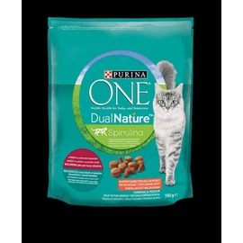 Purina ONE Dual Nature Sterilized - száraztáp (marha, spirulina) ivartalanított macskák részére (750g)