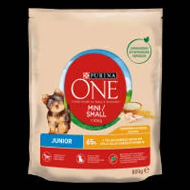 Purina ONE Mini/Small Junior - száraztáp (csirke,rizs) kutyák részére (800g)