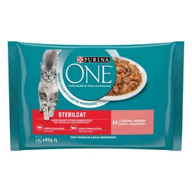 Purina One Sterilcat - alutasakos (lazac,sárgarépa) ivartalanított macskák részére (4x85g)