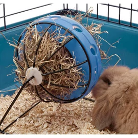 SAVIC Bunny Toy Hay and Snack Feeder - széna és snack etető (kék) nyulak részére (Ø20cm)