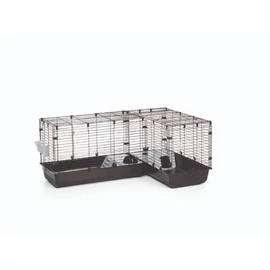 SAVIC Cubix Corner - Sarok ketrec (fekete-fekete) kisállatok részére (146x50x63.5cm)