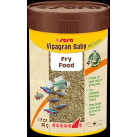 Sera Nature Vipagran Baby (granulátum) - Ivadék táplálék díszhalak számára (100ml/48g)