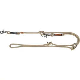 Trixie Be Nordic Leash - kiképzőpóráz fonott kötélből (homok/fekete) S-M (2m/Ø8mm)