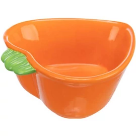 Trixie Bowl carot - tál (kerámia, répa formájú) rágcsálók részére (180ml/12x11cm)