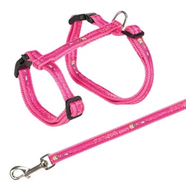 Trixie Cat Harness XL with Lead - hám és póráz szett (többféle színben) nagytestű macskák részére (34–57 cm/13 mm, 1.20m)