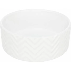 Trixie Ceramic Bowl - kerámia tál (nyomott mintával, fehér) kutyák részére (0,9l/16cm)