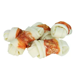 Trixie Denta Fun Knotted Chicken Chewing Bone - jutalomfalat (csomózott csont csirkével) 5cm (5db/70g)