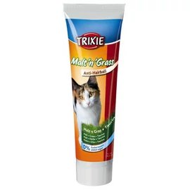 Trixie Malt'n' Grass Anti-Hairball Paste  - kiegészítő eleség (szőroldó) malátás,zöldfűves paszta macskák részére (100g)