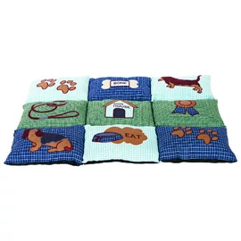 Trixie Patchwork Cushion - pecsvörk párna (kék,zöld) kutyák részére (80x55cm)