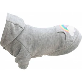 Trixie Rainbow Falls hoodie - kapucnis pulóver (szürke,mintás) kutyák részére (XS) 27cm