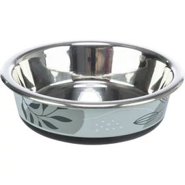 Trixie Stainless Bowl flat- Rozsdamentes tál, gumi/műanyag bevonattal (Ø12cm/0,2l)