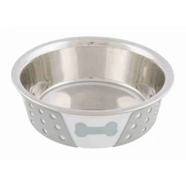 Trixie Stainless Bowl - Rozsdamentes tál, szilikon bevonattal (Ø14cm/0,4l)