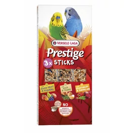 Versele Laga Prestige Sticks Tripla Rúd (gyümölcs,zöldség,virág,kakukkfű,tojás) - kiegészítő eleség hullámos papagájok részére (3db/90g)