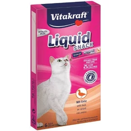 Vitakraft Cat Liquid Snack - jutalomfalat kacsahússal 6*15g