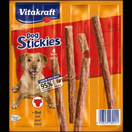 Vitakraft Dog Stickies - jutalomfalat (marha) kistestű kutyák részére (4x11g)