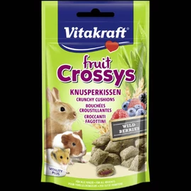 Vitakraft Fruit Crossys Waldbeere - jutalomfalat (gyümölcsös) rágcsálók részére (50g)