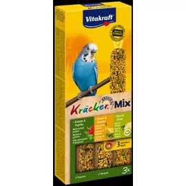 Vitakraft Kracker Tripla Rúd (gyógynövény,banán,kiwi) – kiegészítő eleség Hullámos papagáj részére (90g)