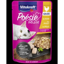 Vitakraft Poésie Déli Gelée - nedvestáp (csirke) macskák részére (85g)