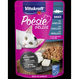 Vitakraft Poésie Déli Sauce - nedvestáp (fekete tőkehal) macskák részére (85g)