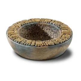 Exo-Terra Aztec Water Dish "M" - vizestál (Azték mintával) terráriumi állatok részére (13x3,8cm/120ml)