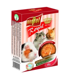 Vitapol Royal Menu - (sárgarépa pehely) - kiegészítő eleség rágcsálóknak (40g)