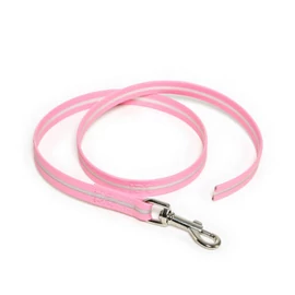 B:JK9 IDC Lumino-póráz foszforeszkáló, pink, metál karabínerrel, 80cm, fogó nélkül