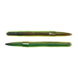 LIVETARGET 6" STICK WORM BROWN / CHARTREUSE 150 MM  SLOW SINKING 4DB/CSOMAG