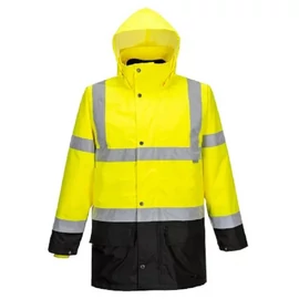 PortWest XL 5in1 jóllátható munkavédelmi télikabát Portwest Essential S766