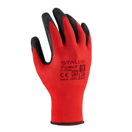 STALCO Perfect 10-es mártott kesztyű piros S-Latex R 6