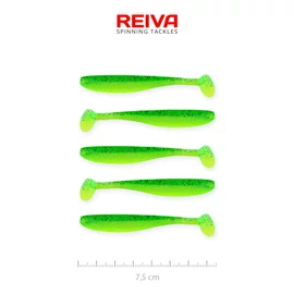 REIVA Flash Shad 7.5cm 5db/cs (Poison Green)