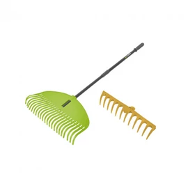 Fieldmann FZNR 1102 Cserélhető fejes kerti gereblye/lombseprű