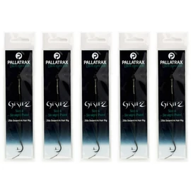 PALLATRAX GRIPZ STRAIGHT POINT HAIR RIGS SIZE 8 12LB BRAID
