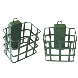 PELLET FEEDER LEMEZ-SZÖGLETES SZINTER-ZÖLD 130G