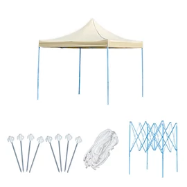 Összecsukható kerti pavilon 3x3 m bézs