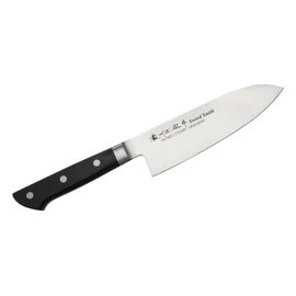 Satake 803-632 Satoru Santoku japán konyhakés, 17 cm penge hossz, rozsdamentes acél, kemény műanyag markolat
