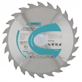 GROSS 190X30mm 24T professional körfűrészlap fa