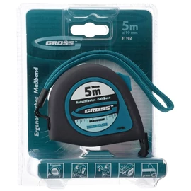GROSS 5mx19mm professional mágneses mérőszalag gumis akasztóvég