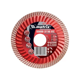 MTX 125mmxM14 "Turbó Extra" gyémántvágó tárcsa száraz