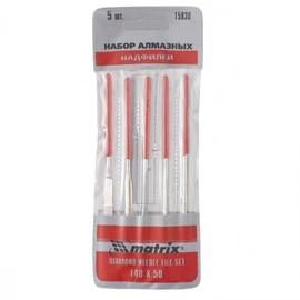 MTX 140x50x3mm gyémánt tűreszelő szett tasakban 5db