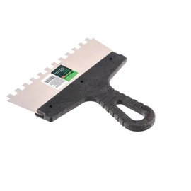 MTX 200mm 8x8mm fogazott spatulya rozsdamentes, műanyag nyéllel