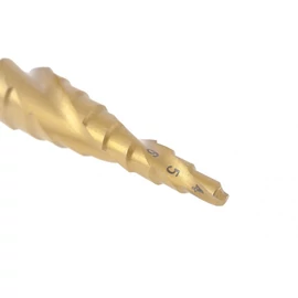 MTX 4-20mm HEX lépcsősfúró csavart horony, 2 éllel hatszög befogással TIN