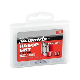 MTX SL-PH-PZx65mm kétvégű, 10db bitfejkészlet 45X acél tokban