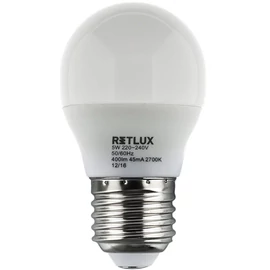 RETLUX RLL 266 G45 E27 mini gömb izzó 6W kifutó