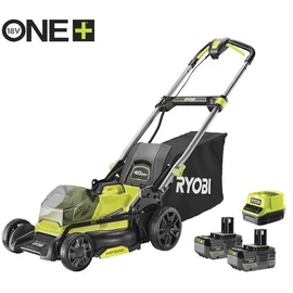 Ryobi 18V 40cm akkus fűnyíró szett szénkefe nélküli 2x4.0Ah akku+ töltő RY18LMX40C-240 EasyEdge