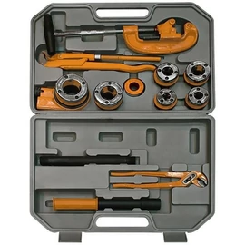 SPARTA 13db-os racsnis csőmenetmetsző szett 1/4"-1,25" kofferben 9XC acél