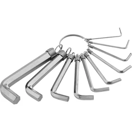 SPARTA HEX imbuszkulcs szett 1,5-10mm, CrV, 10 db nikkel