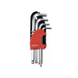 YATO 2-10mm gömbfejű imbuszkulcs készlet 9 részes CrV