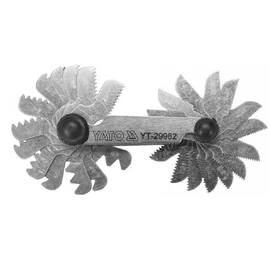 YATO 28 lapos metrikus Menetfésű 0,25-6,0 mm 60° és Whitworth 4-62 mm 55°